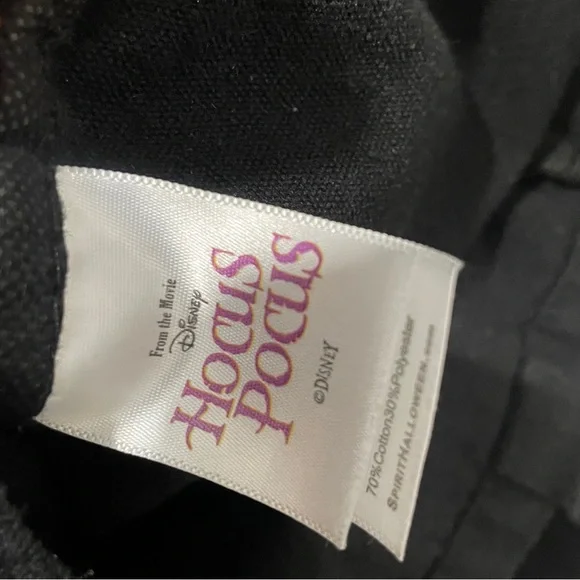 Disney | Hocus Pocus Black Flame Candle Black Canvas Tote Bag Spirit Halloween - Picture 5 of 6